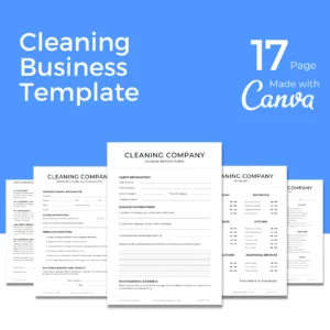 Downloadable Cleaning Business Template