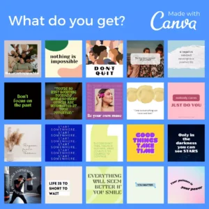 Downloadable Instagram Content Quote 100 Template