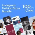 Downloadable Instagram Fashion Store 100 Pages Bundle (Instagram Story)