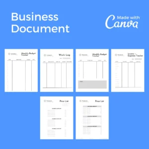 Downloadable Small Business 30 Pages Bundle