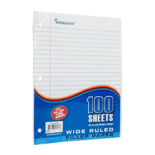 100 Sheet Wide Ruled Filler Paper