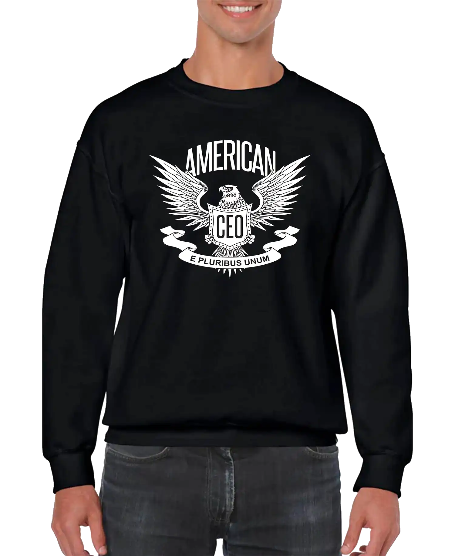 Black american eagle discount sweatshirt