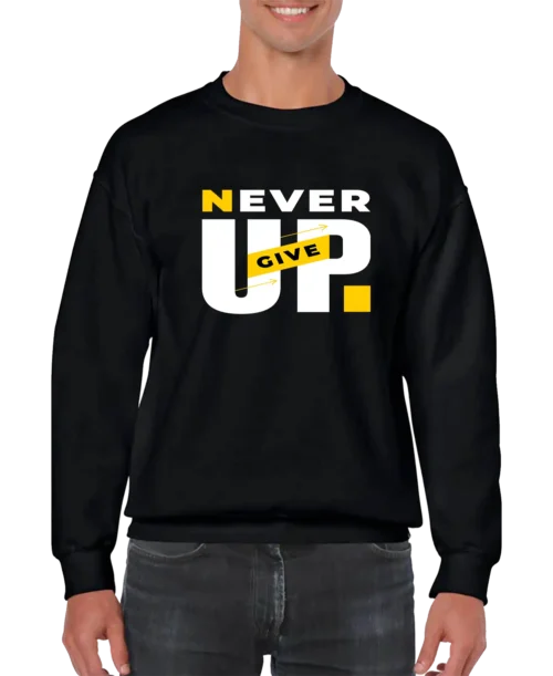 Never Give Up Men’s Sweatshirt