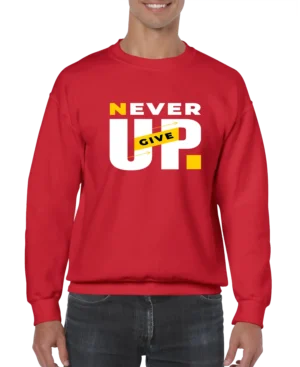 Never Give Up Men’s Sweatshirt
