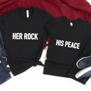 His Peace & Her Rock - DTF Transfer
