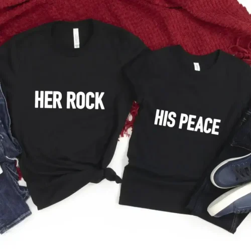 His Peace & Her Rock - DTF Transfer