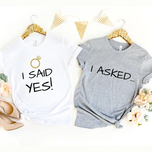 I Said Yes Couples Engagement - DTF Transfer