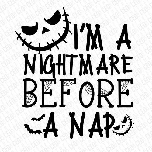 Nightmare Before a Nap - DTF Transfer