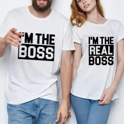 I'm The Boss - I'm The Real Boss - DTF Transfer Set