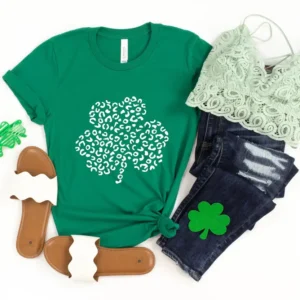 Leopard Shamrock - DTF Transfer