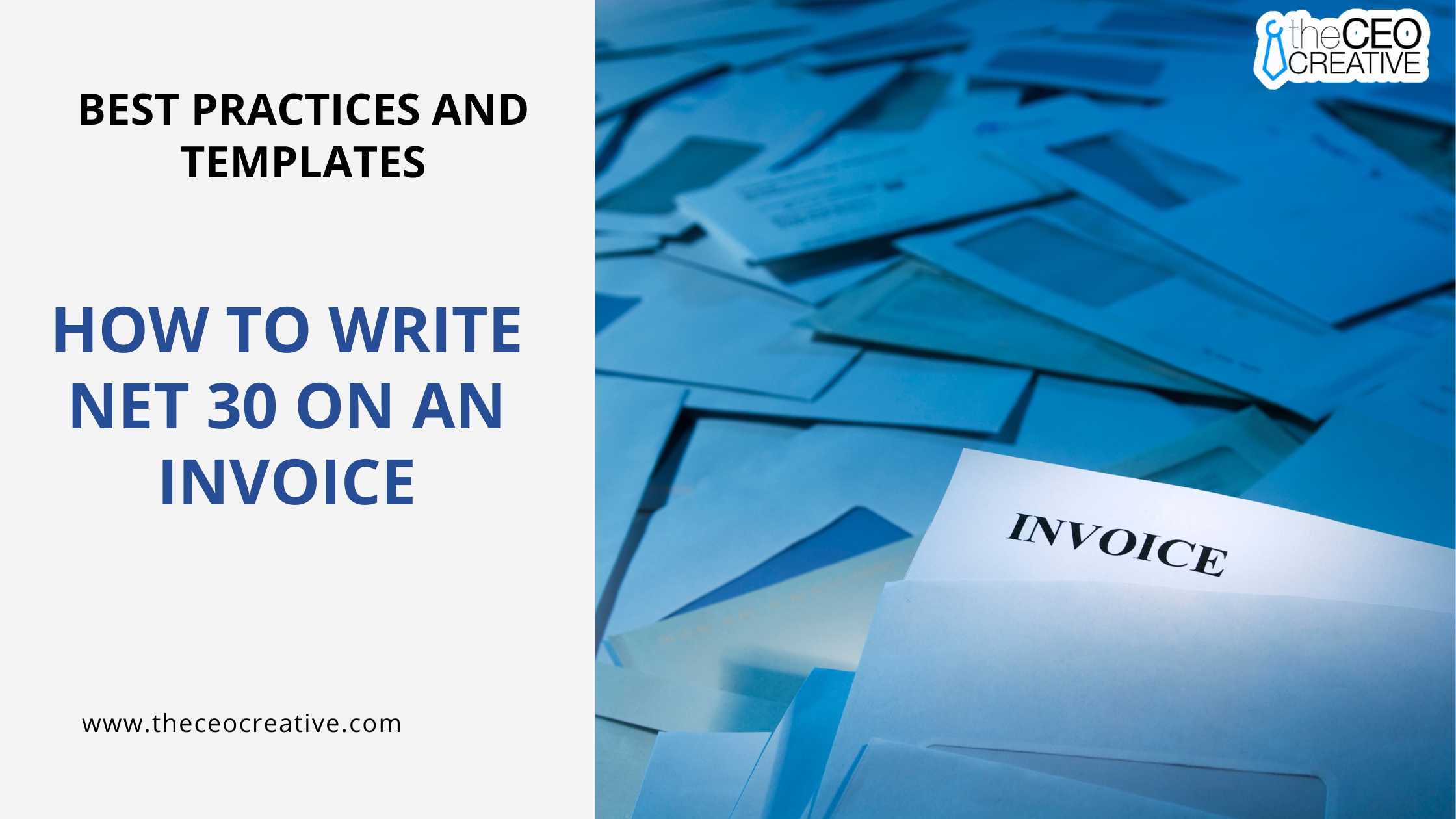 how to write net 30 on invoice