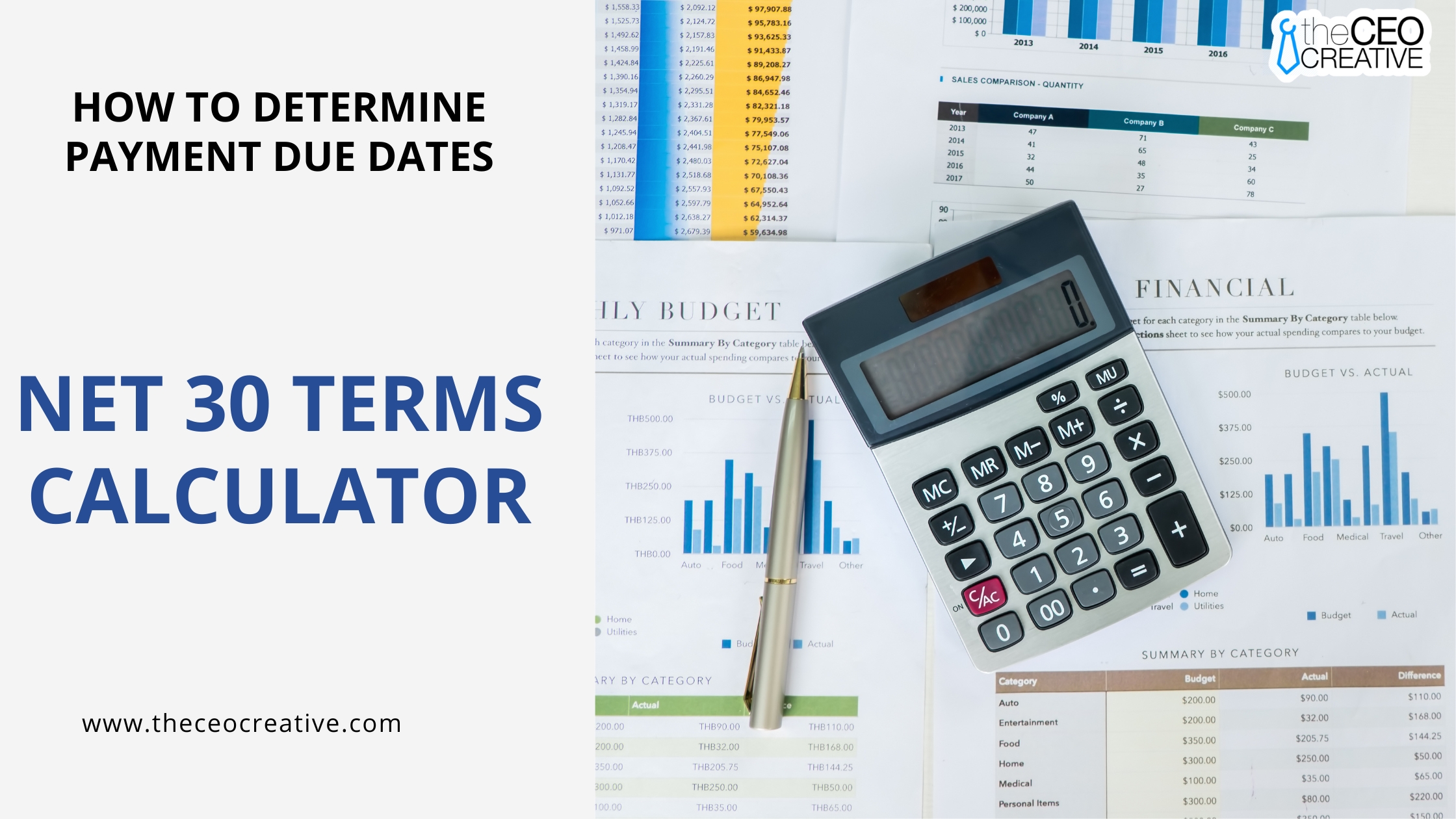 net 30 terms calculator