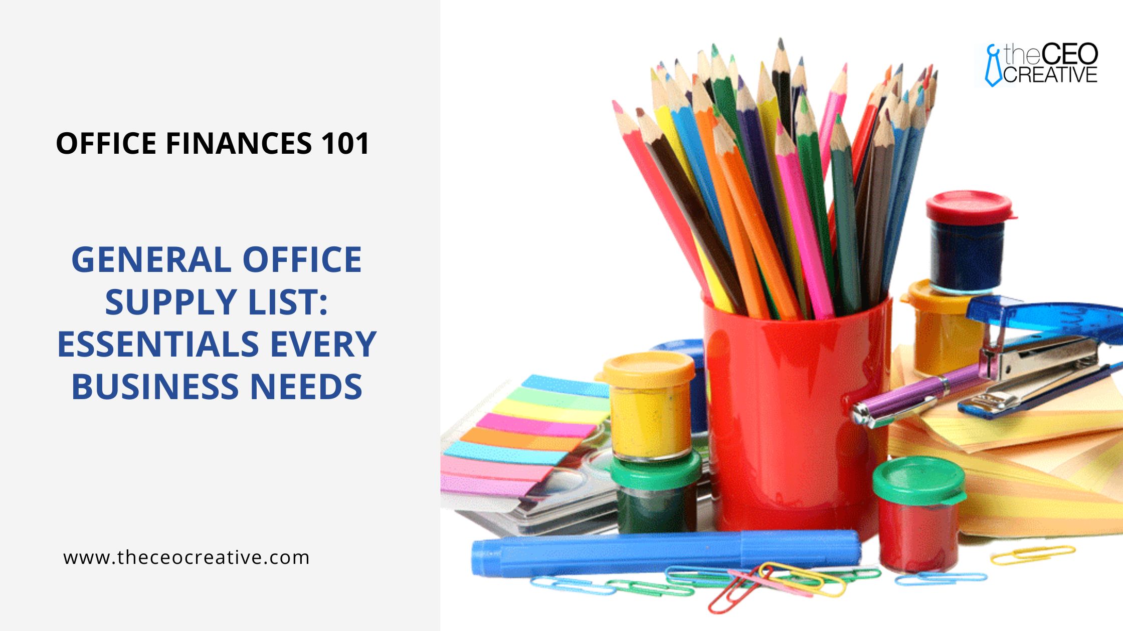 General Office Supply List