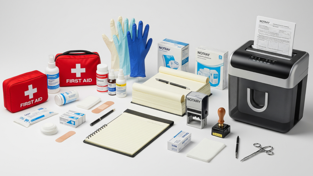First Aid Kits and Safety Equipment