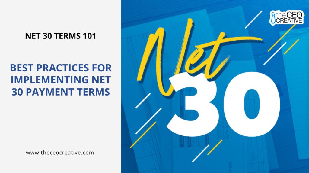 Net 30 Invoice Payment Terms