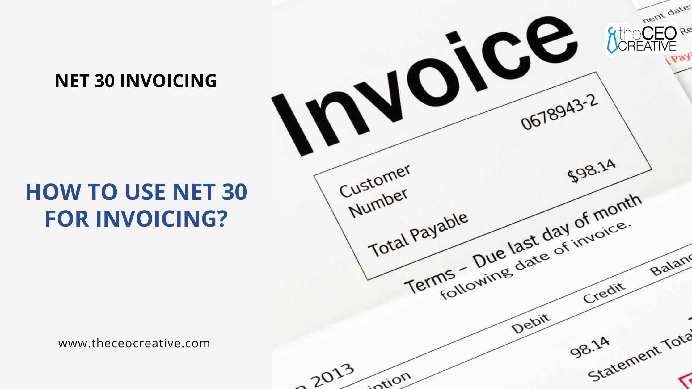 Net 30 Invoicing