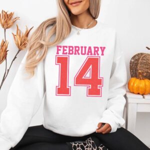 Retro Valentine’s Day Jersey Number FEBRUARY 14 - DTF Transfer