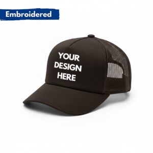 Customizable Retro Embroidered Snapback Trucker Hat