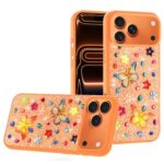 Butterfly Ornaments Diamond Bling Glitter Hybrid Case for iPhone 17 Pro Max