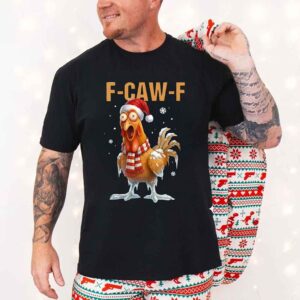 Funny F-Caw-F Christmas Rooster - DTF Transfer