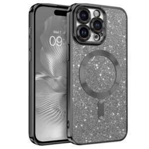 Glitter Soft TPU Case with Magnetic Compatibility for iPhone 17 Pro Max