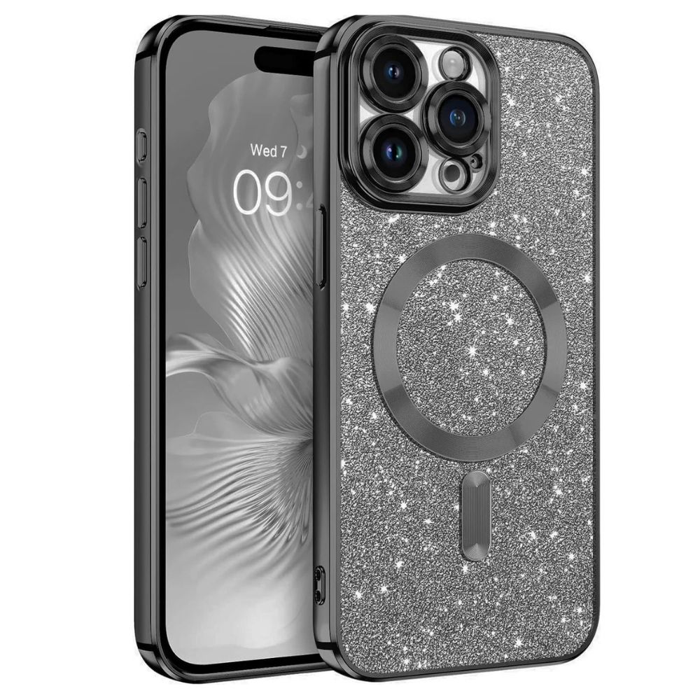 Glitter Soft TPU Case with Magnetic Compatibility for iPhone 17 Pro Max Glitter Soft TPU Case with Magnetic Compatibility for iPhone 17 Pro Max