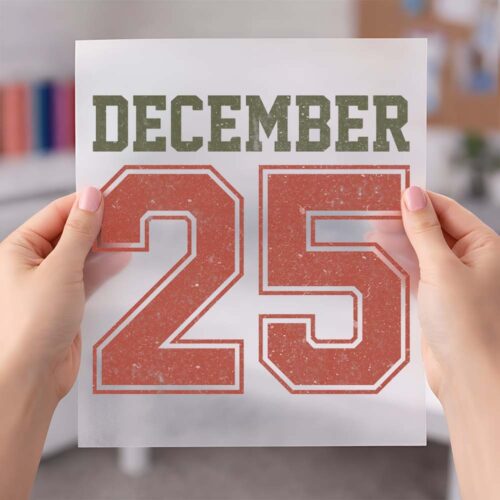 Retro Christmas DECEMBER 25 - DTF Transfer dtf sheet