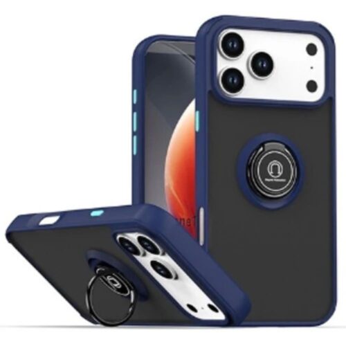 TPU-Frame Navy Blue Color phone case with ring holder TPU-Frame Navy Blue Color phone case with ring holder
