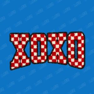 XOXO Checkered - DTF Transfer watermarked