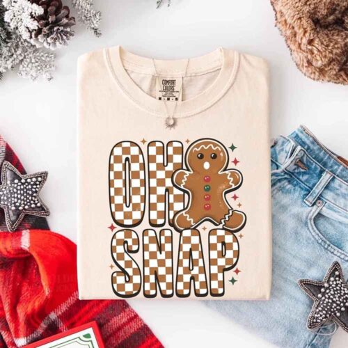 Oh Snap Gingerbread Comfort Colors Christmas Shirt – Trendy Women’s Holiday Tee Oh Snap Gingerbread Comfort Colors Christmas Shirt – Trendy Women’s Holiday Tee