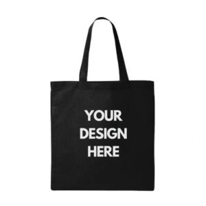 Customizable Printed Q-Tees Economical Tote Bag
