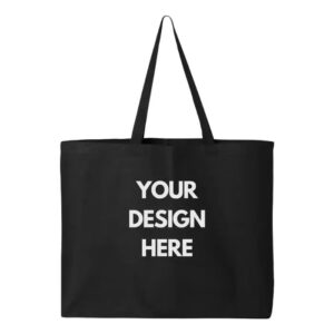 Customizable Q-Tees Printed 25L Jumbo Tote Bag