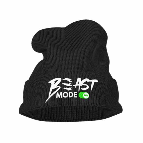 Beast Mode On Embroidered Beanie Hat | The CEO Creative