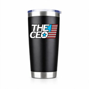 American Flag The CEO 20oz Insulated Vacuum Sealed Tumbler