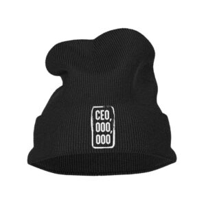 The CEO,000,000 Embroidered Beanie Hat