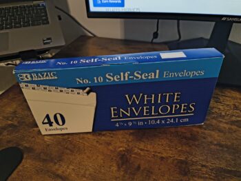 #10 Self-Seal White Envelopes (40/Pack) photo review