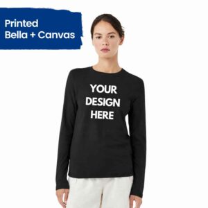 Customizable Bella + Canvas Women’s Jersey Long Sleeve Tee