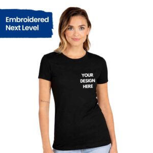 Customizable Embroidered Next Level Women’s CVC T-Shirt