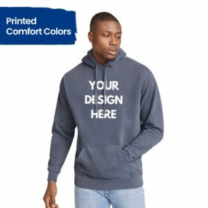 Customizable Comfort Color Unisex Garment-Dyed Hoodie