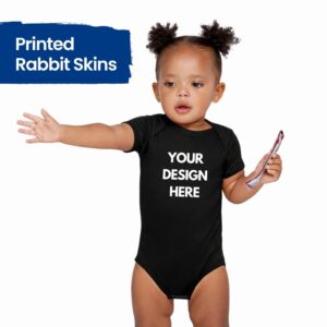 Rabbit Skins Customizable Infant Baby Rib Unisex Bodysuit