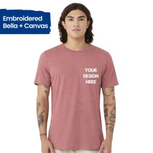 Customizable Embroidered Bella + Canvas Unisex Jersey T-shirt