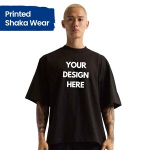 Customizable Printed Shaka Wear Unisex Max Heavyweight Oversized T-Shirt