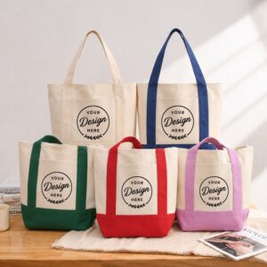 Custom Viral Canvas Mini Tote Bags For Shopping