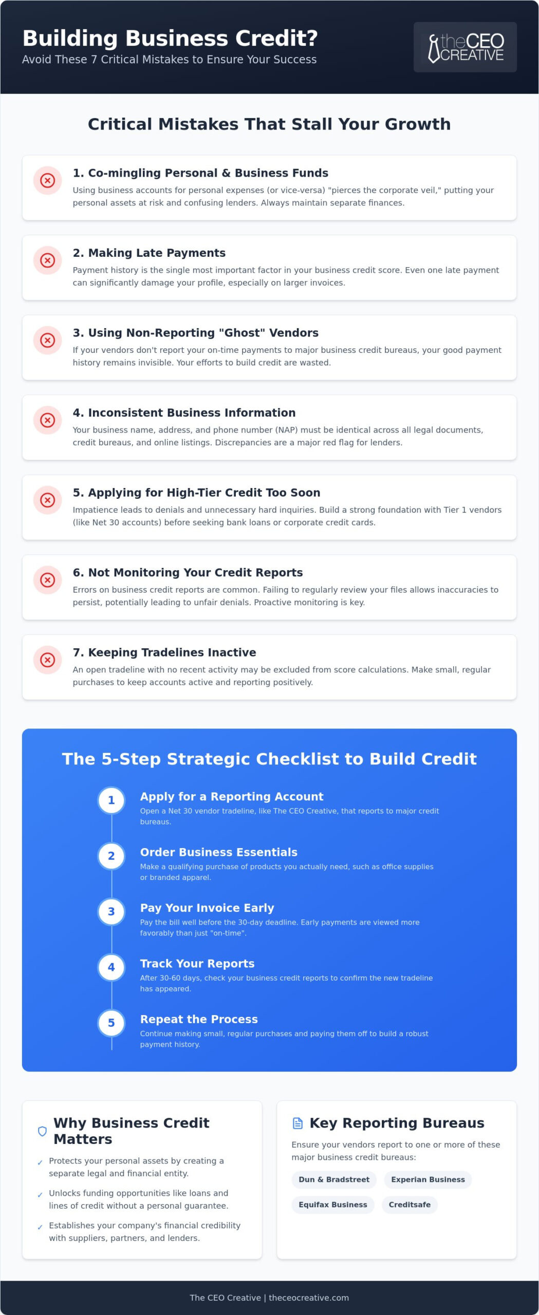 7 Common Mistakes When Building Business Credit