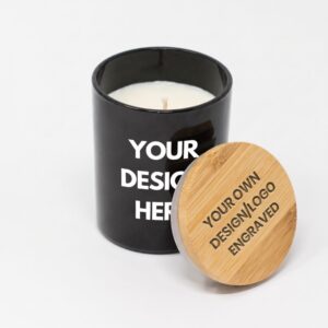Customizable Scented Candle with Engraved Lid