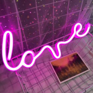 NEON "love" Wall Art Decoration